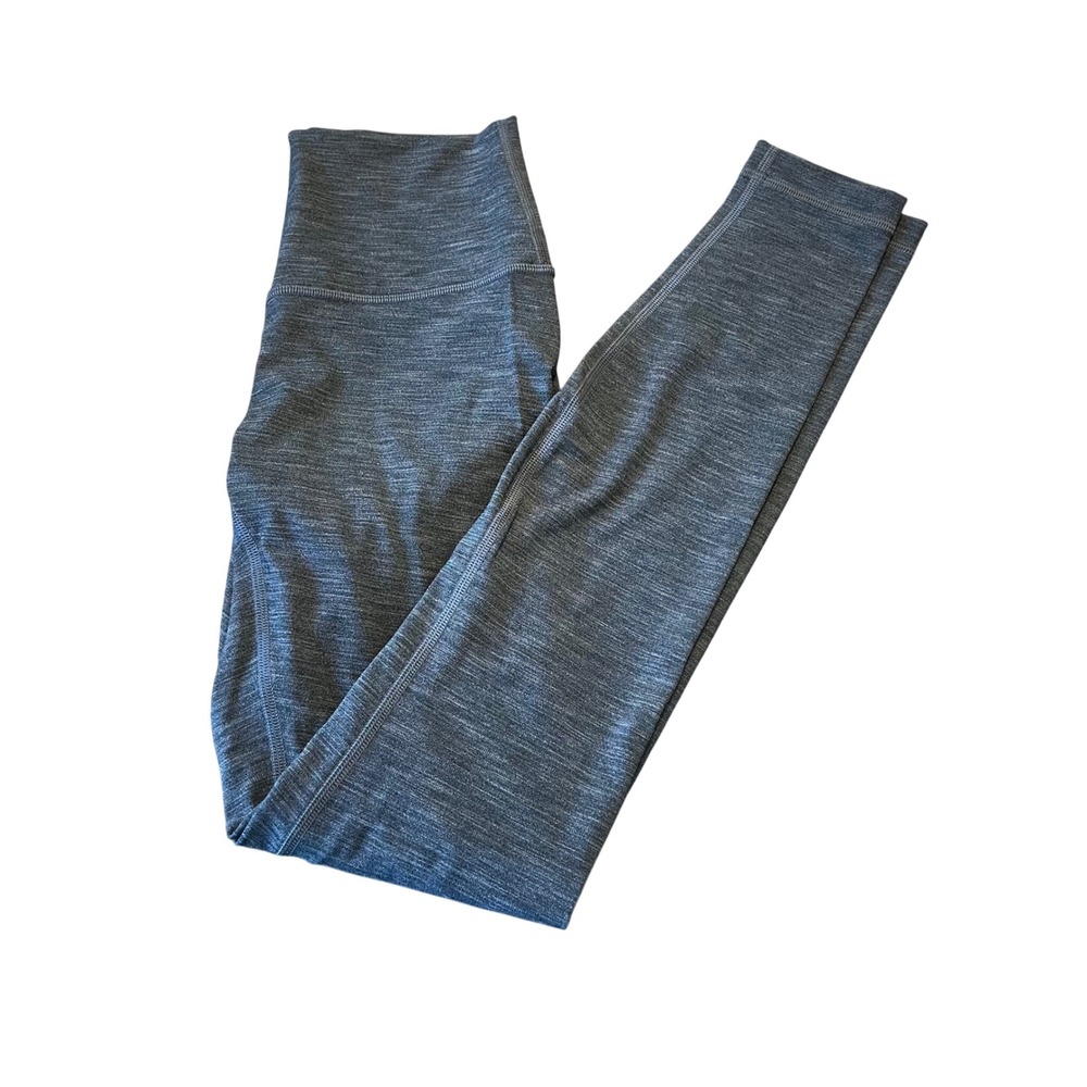 Lululemon Align High Rise Pant‎ Grey Heathered Full Length Size 4